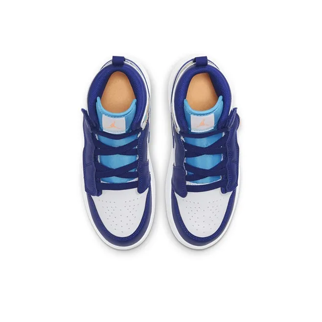 Jordan 1 Mid ALT PS White Blue-3