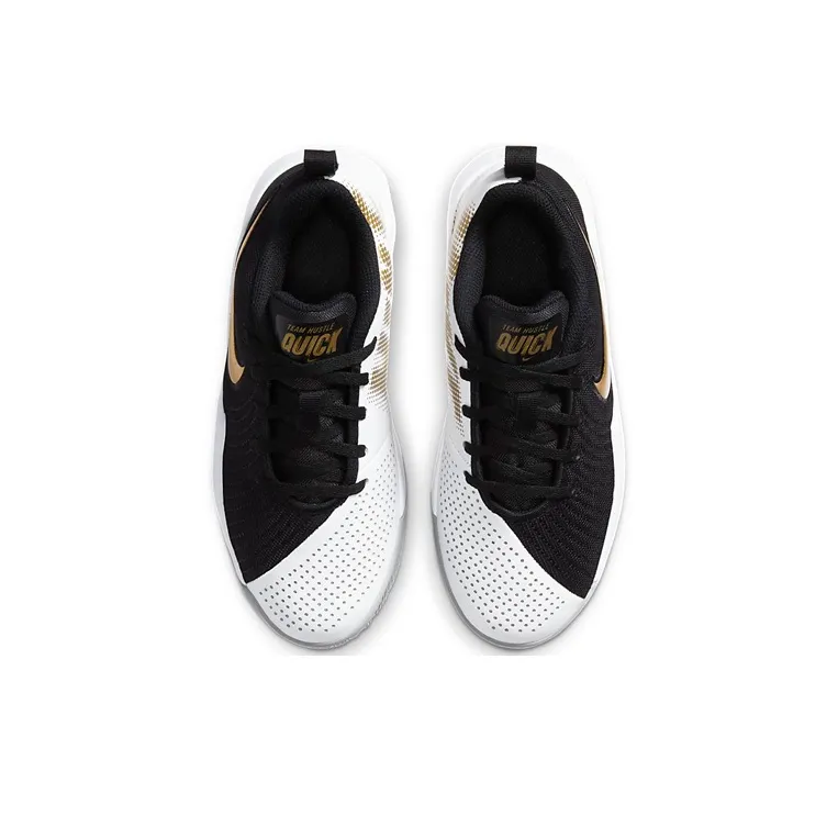 Nike Team Hustle Quick 2 Black Metallic Gold GS-3