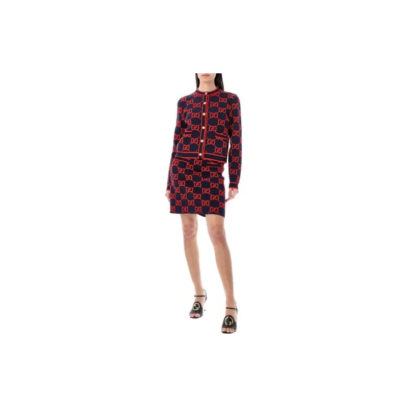 GUCCI Wool jacquard Skirt-1