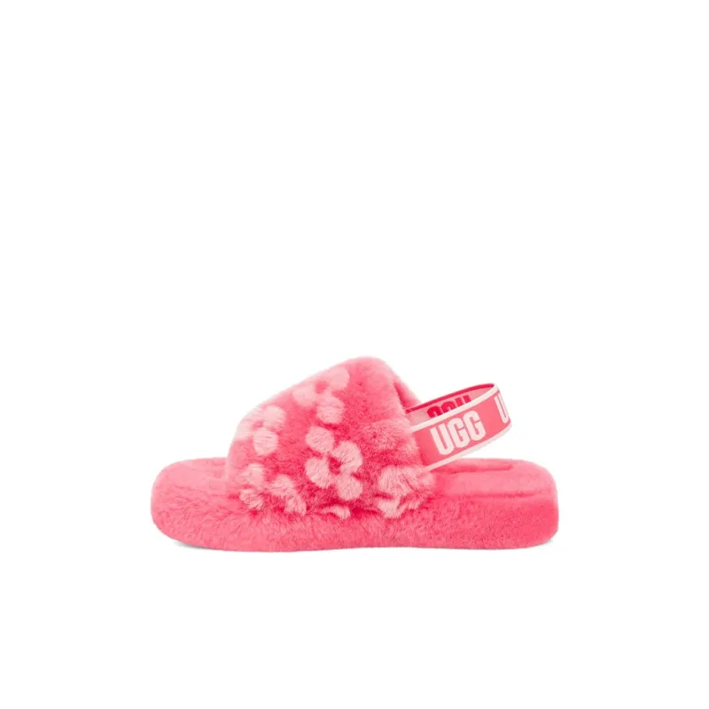 UGG Fluff Yeah Slide Poppy Strawberry Toddler-0