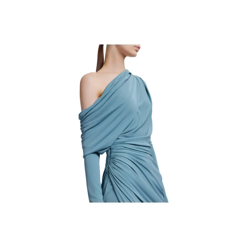 ELIE SAAB Off the shoulder Silk Dress-3