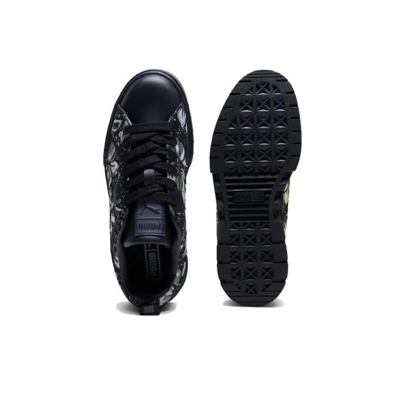 PUMA Mayze Slip Resistant Height Increasing Low Top Skateboard Shoes Women's Black-3