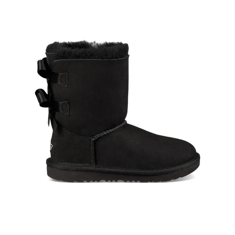 UGG Bailey Bow II Boot Black Kids-1