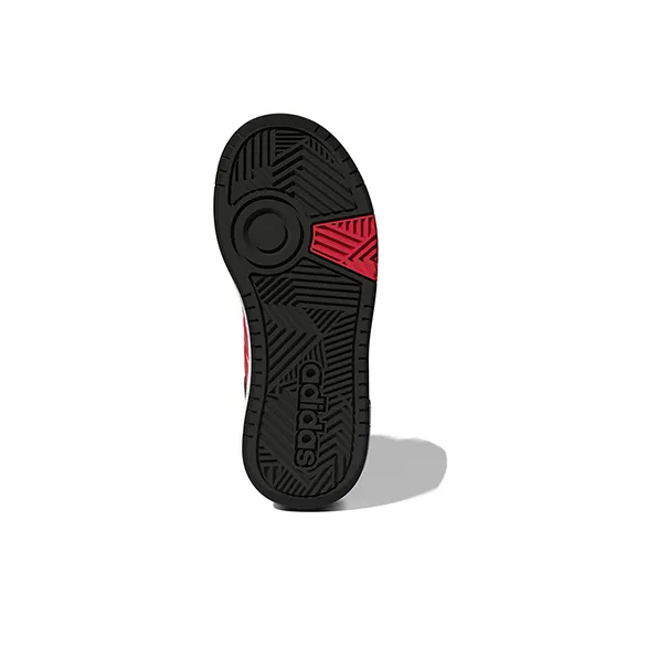 Adidas Hoops Mid Cloud White Vivid Red Core Black GS-3