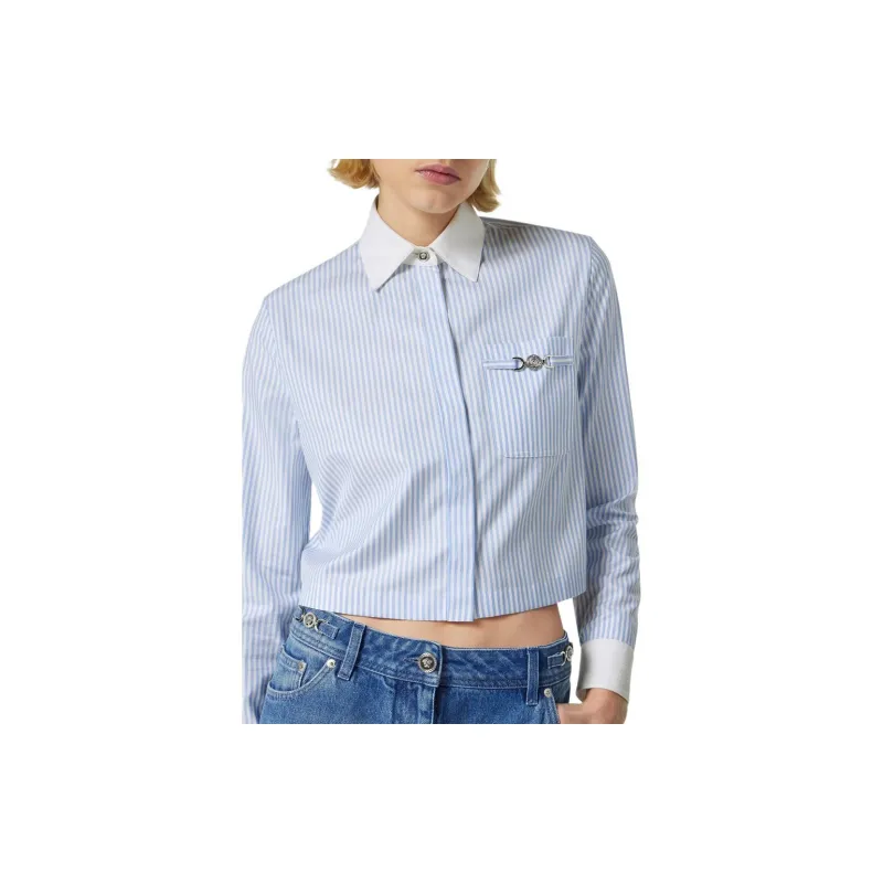 VERSACE Shirt Women's Light Blue-1