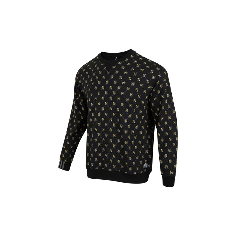 Adidas Sweatshirts Men Black+Shopping Bag-1
