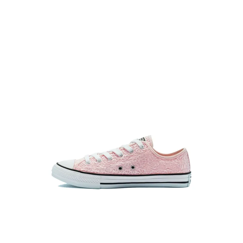 Converse Chuck Taylor All Star Slip-Resistant Low-Top Kids Canvas Shoes Pink Children Aged 3-7 Years Old-0