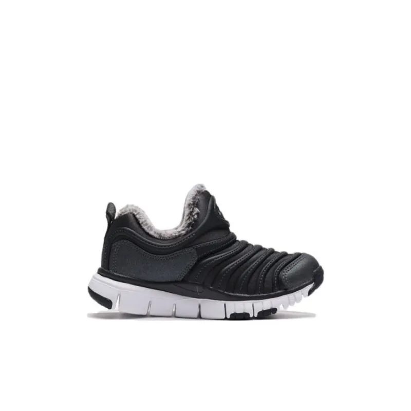 Nike Dynamo Free Slip-Resistant Cushioning Kids Lifestyle Shoes Black White Children Aged 3-7 Years Old-1