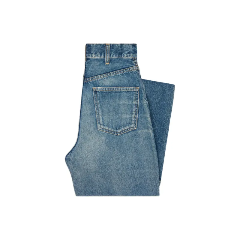 CELINE Jane Jeans In Electric Sky Wash Denim-5