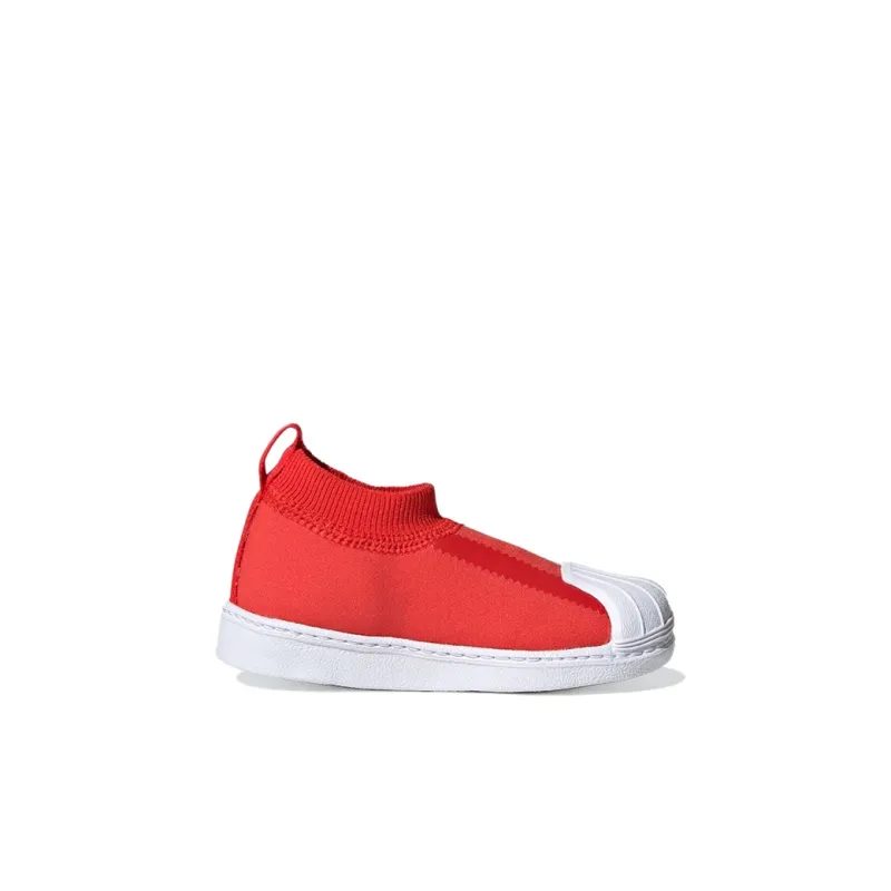 Adidas Originals 360 Sock Low Top Skateboard Shoes Red Infant And Toddler-1