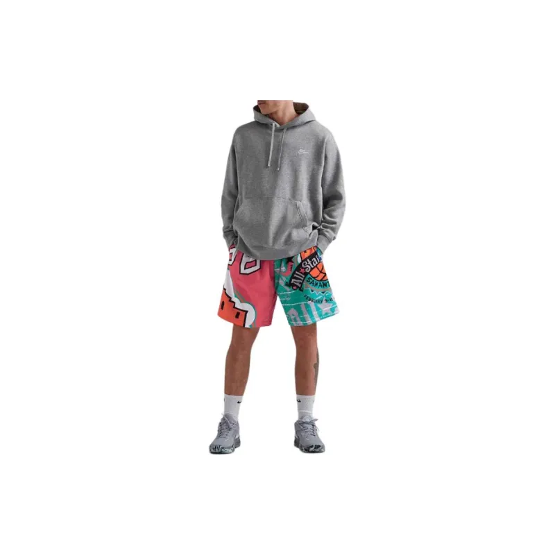 Mitchell Ness Sports Shorts Men Panelled Pink Color-3