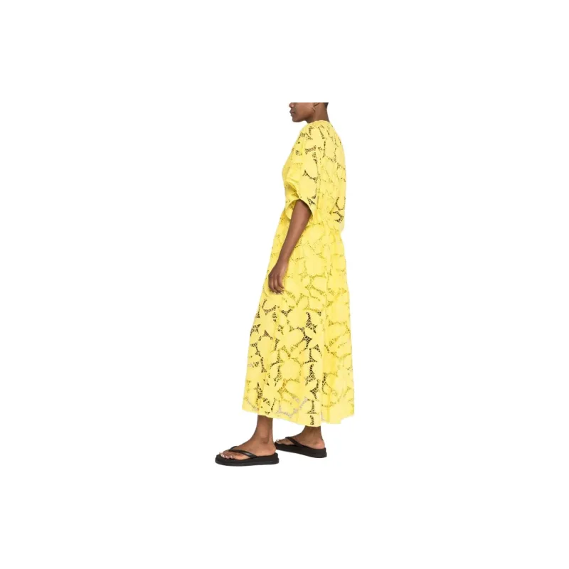 Maje Short-Sleeved Dresses Women's Yellow-3