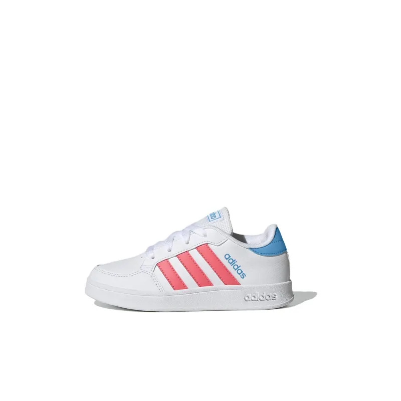 Adidas Neo Breaknet Anti Slip Wear Resistant Low Top Skateboard Shoes White Kids'-0
