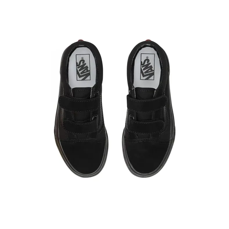 Vans Old Skool V Low-Top Kids' Skateboarding Shoes Black Teenagers-3