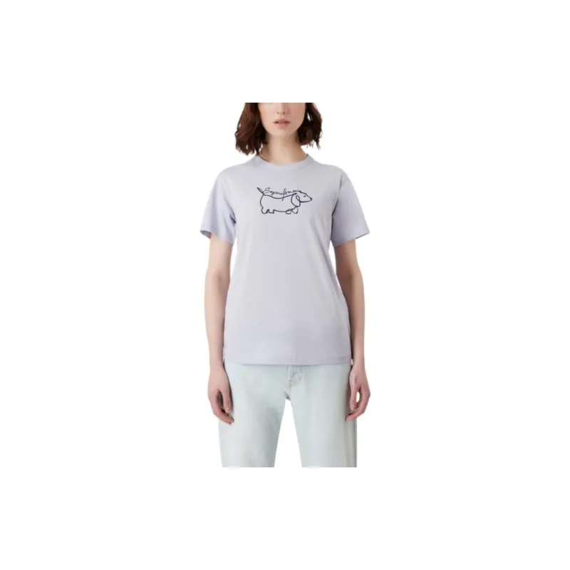 EMPORIO ARMANI SS23 T Shirt Women's Light Purple-2