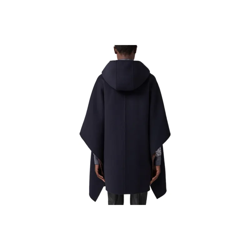 Burberry Cloaks Women's Marine Blue-2
