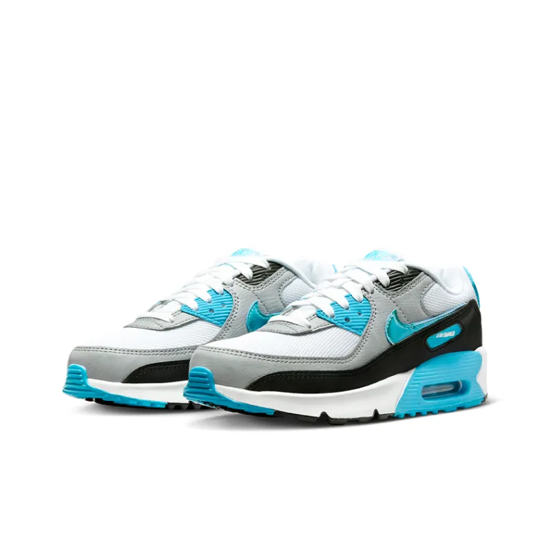 Nike Air Max 90 GS 'Blue Lightning Metallic'-2