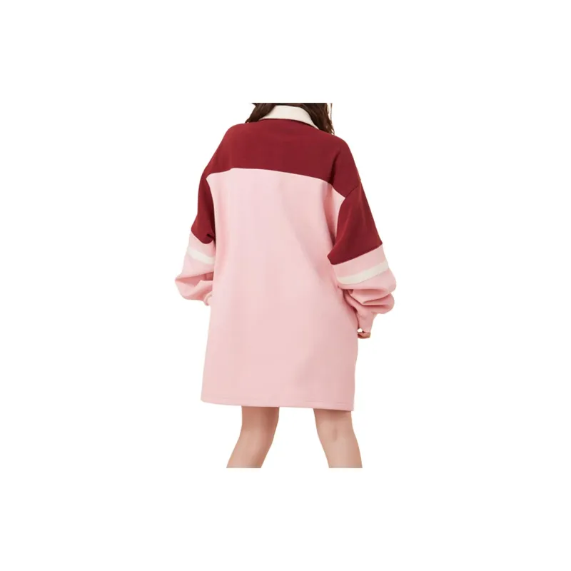 LALABOBO Long Sleeved Dresses Women's Pink-2