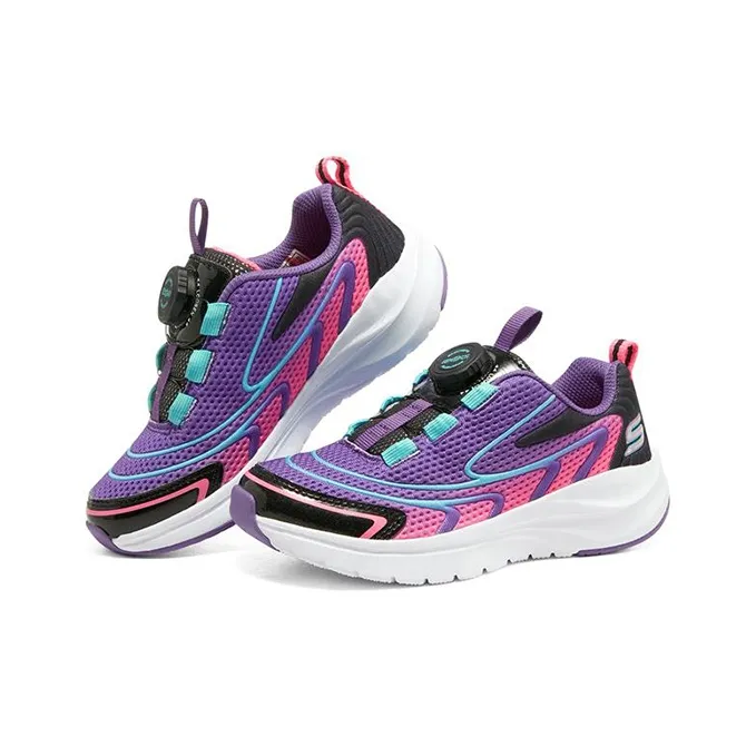 Skechers Ultra Groove Slip-Resistant Cushioning Wear-Resistant Kids Lifestyle Shoes Purple Color Teenagers-2