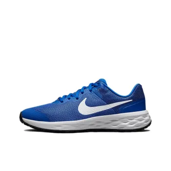 Nike REVOLUTION 6 Breathable Low Top Kids' Running Shoes Blue White Teenagers