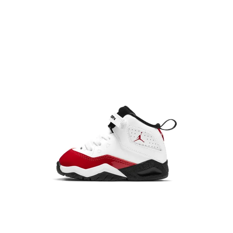 Jordan B'Loyal Cushioning, Wear Resistant High Top Vintage Basketball Shoes White Red Black Infant And Toddler-0