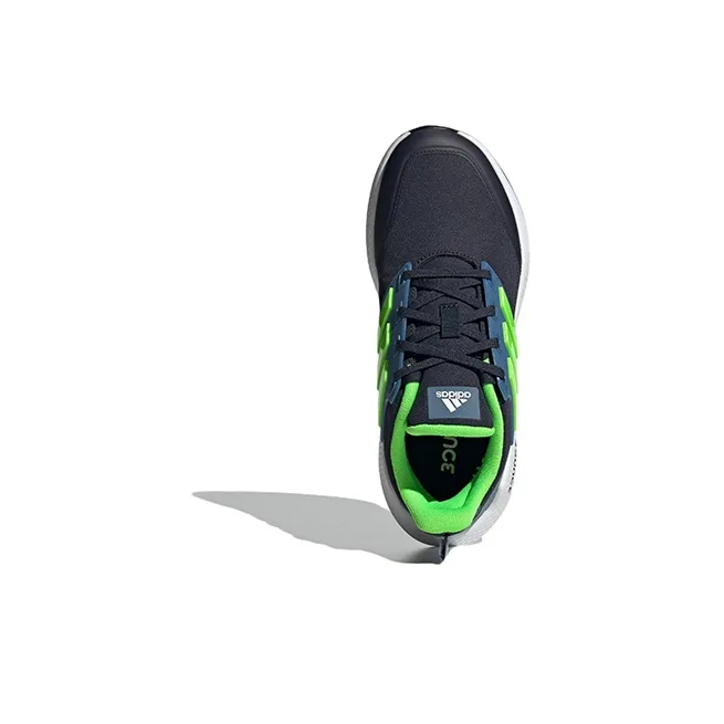 Adidas Eq21 Run 2.0 J Anti-Slip Wear-Resistant Low-Top Kids' Running Shoes Black Green Teenagers-4