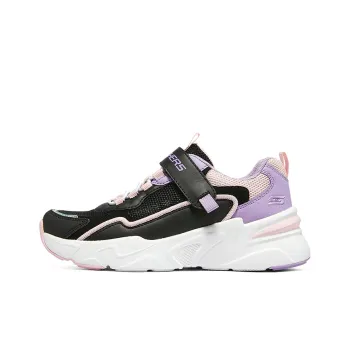 Skechers Slip Resistant Cushioning Abrasion Resistant Kids Lifestyle Shoes Black Pink Teenagers