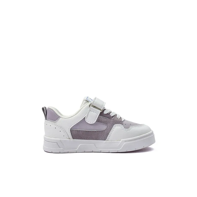 KAPPA KIDS Low Top Kids' Skateboarding Shoes Beige White Purple Kids'-1