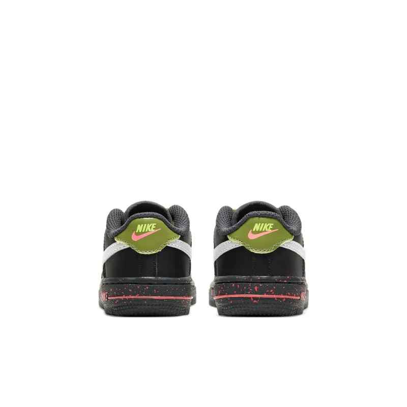 Nike Air Force 1 Low-Top Toddler Shoes Black Green Infant And Toddler-4