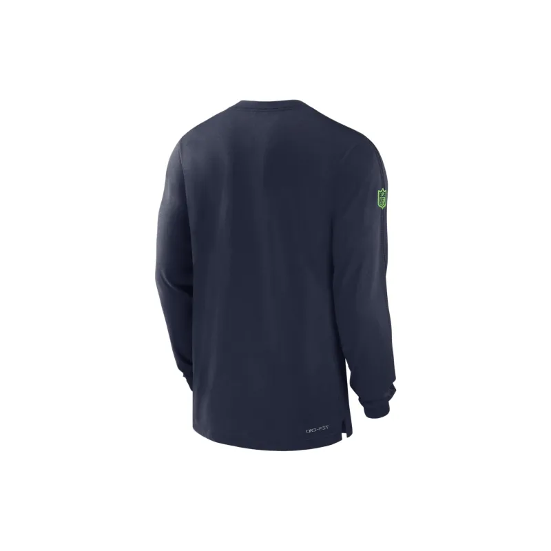 Nike Seattle Seahawks Sideline Player Team Issue Men's Nike Dri FIT Long Sleeve Top-1