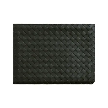 Bottega Veneta Intrecciato Calfskin Clutch Men's Dark Green & Travertine