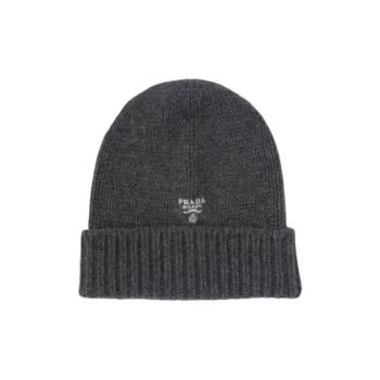 PRADA Logo-embroidered Cashmere Beanie