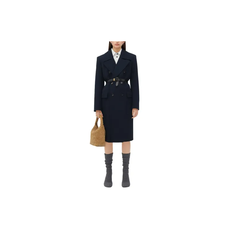 Bottega Veneta Coat Women's Midnight Blue-3