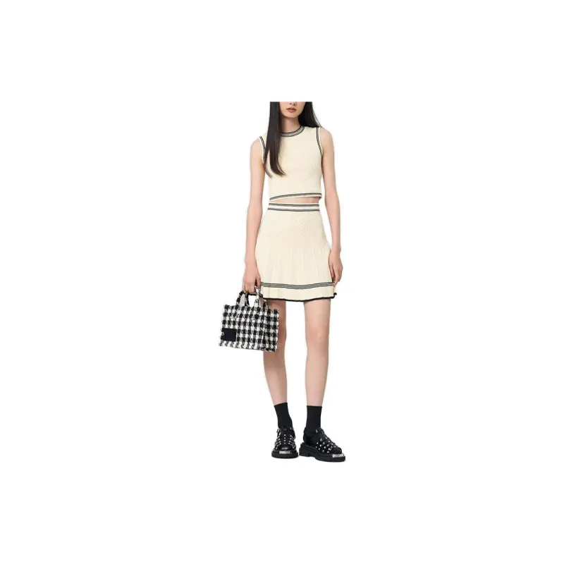 Sandro Knitted Cropped Tank Top-2
