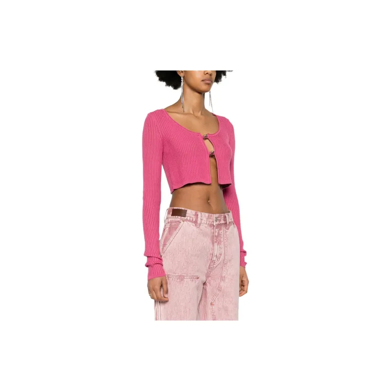Blumarine Logo plaque Cropped Cardigan-3