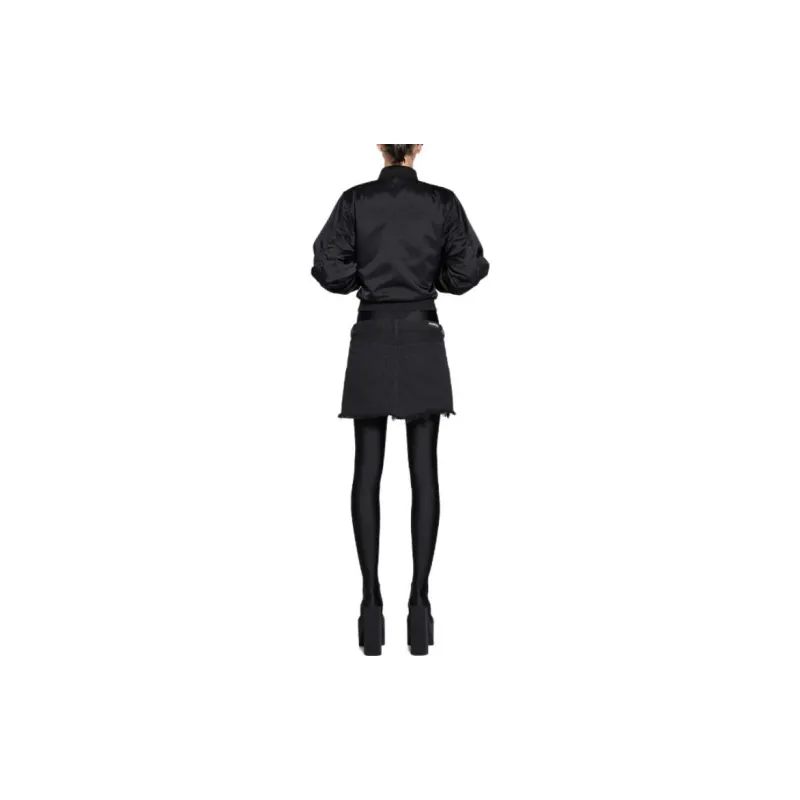 Balenciaga SS23 Denim Short Skirts Regular Women's Black-3