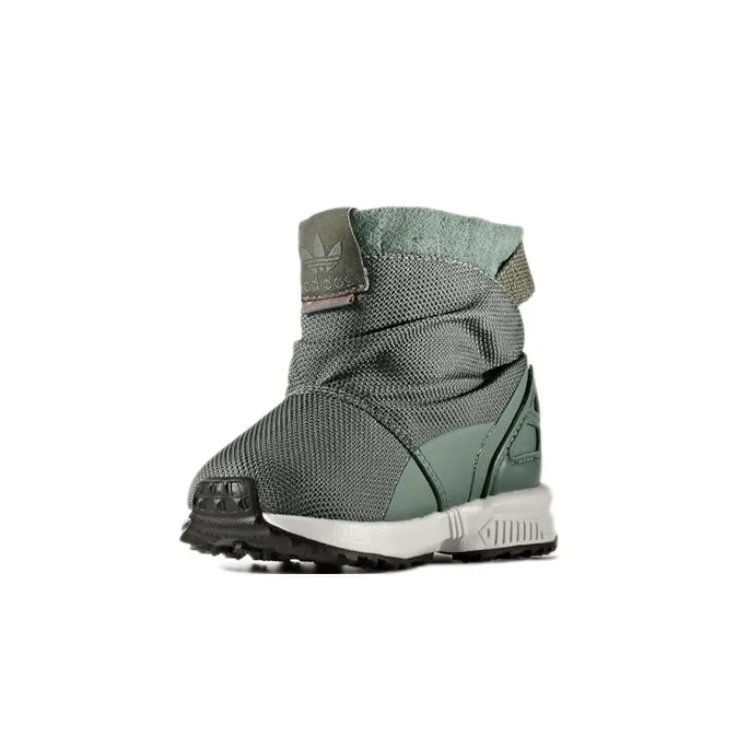 Adidas Originals ZX Flu Abrasion Resistant High Top Toddler Shoes Green Infant And Toddler-2