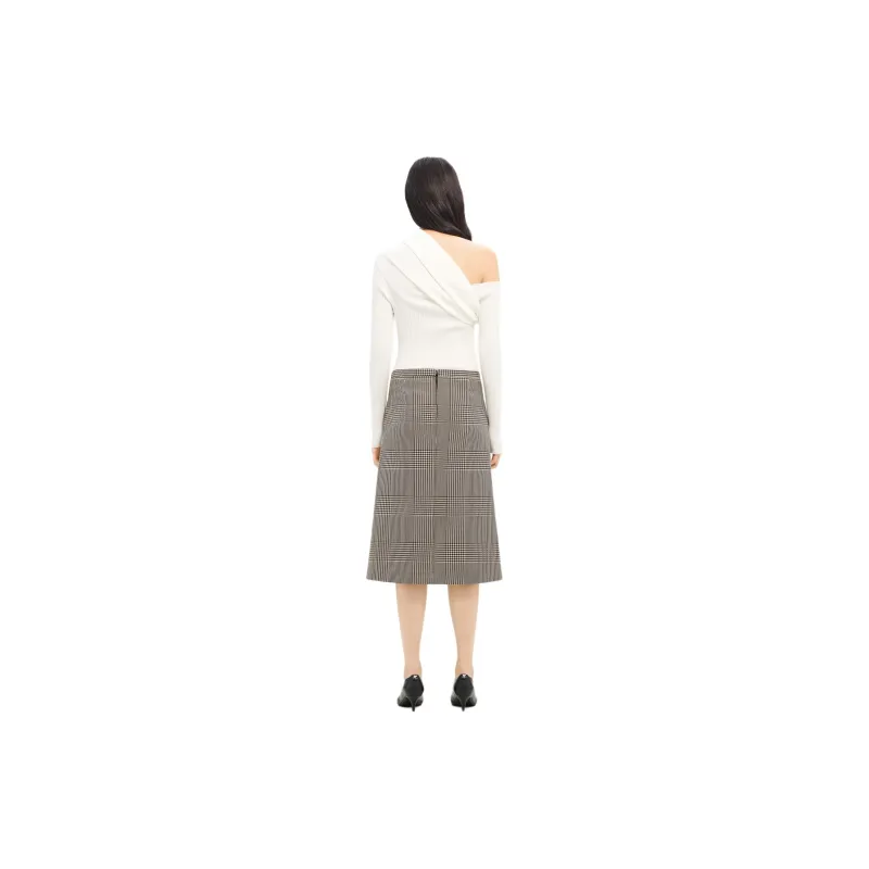 Courrèges Twist Rib Knit Sweater 'Heritage White'-2