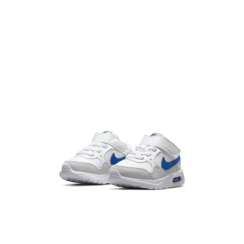 Nike Slip Resistant Shock Absorbers With Abrasion Resistant Properties Low Top Toddler Shoes White Blue Baby-2