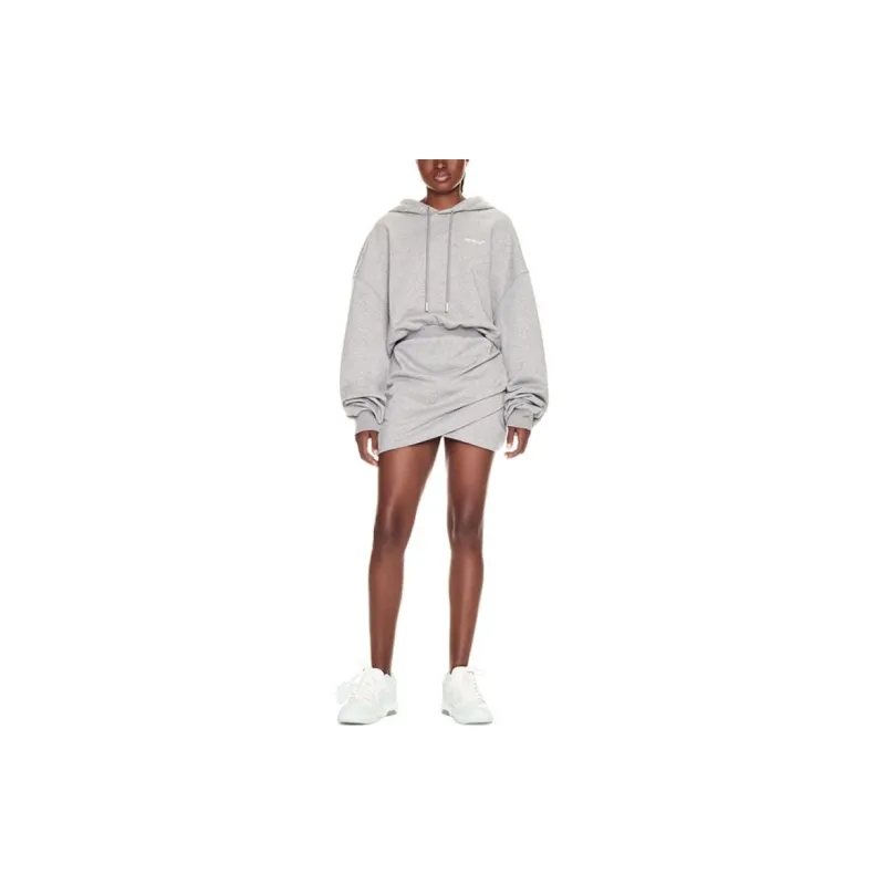 OFF-WHITE Logo-print Hoodie Dress-1