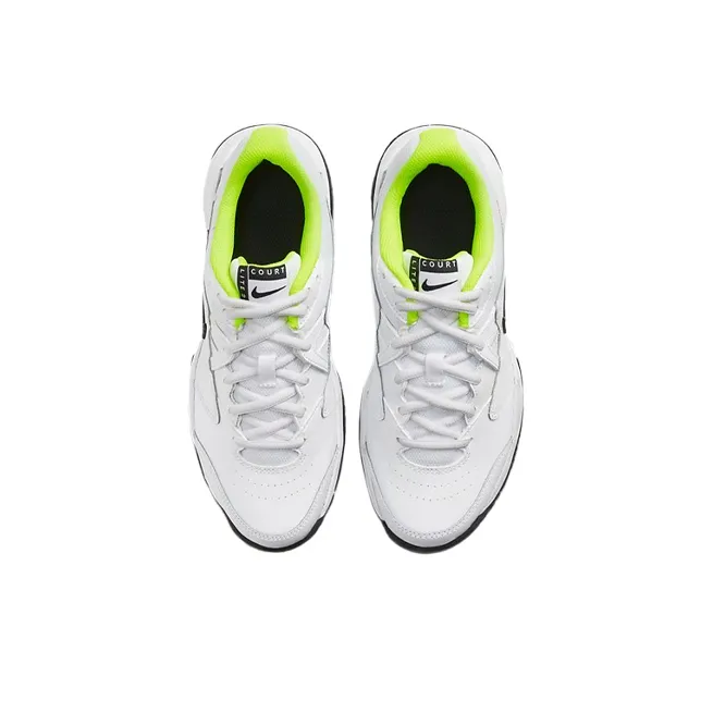 Nike Court Lite 2 Jr. Slip-Resistant Cushioning Kids' Training Shoes White Green Kids'-3