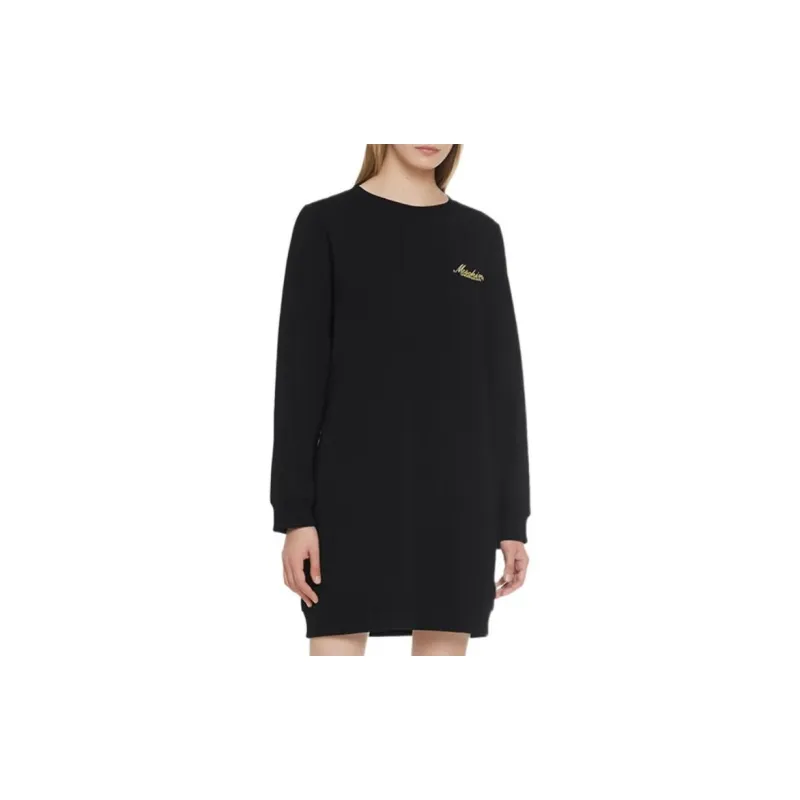 MOSCHINO Long Sleeved Dresses Women's Black-3