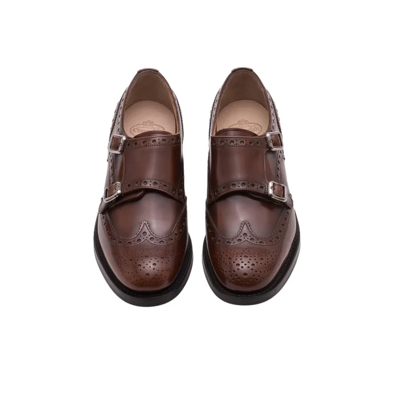 CHURCH'S Lana Dress Shoes Women's Red Brown-3