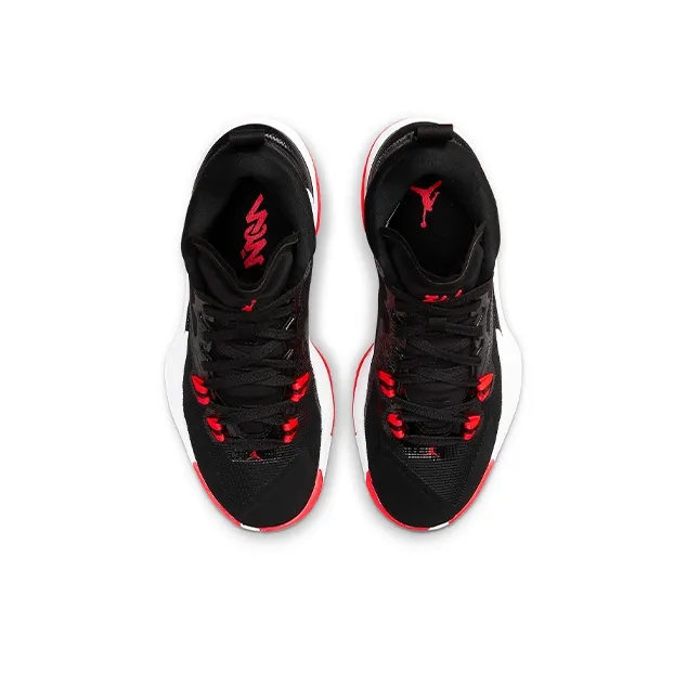 Jordan Zion 1 'Infrared' Zion Mid Top Basketball Shoes Black Red Teenagers-3