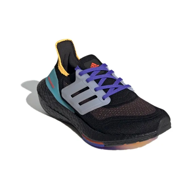 Adidas ULT Primeblue Boost J Breathable Wear-Resistant Slip-Resistant Low-Top Kids' Running Shoes Black Blue Teenagers-2
