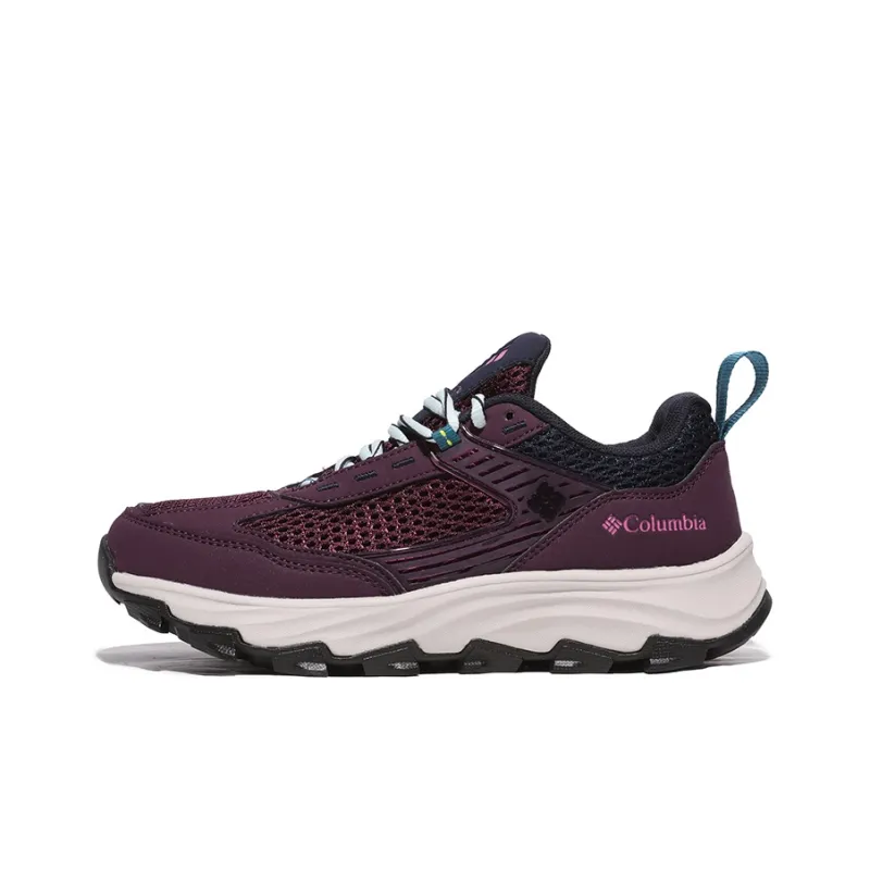 Columbia Anti Slip Wear Resistant Low Top Trekking Shoes Women's Purple-0