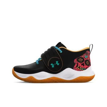 Under Armour Zone BB Low Top Performance Basketball Shoes Black Teenagers