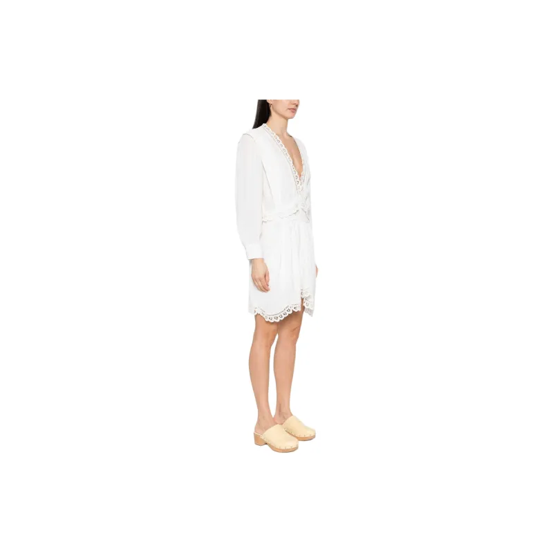 ISABEL MARANT ETOILE Felie V Neck Mini Dress-3