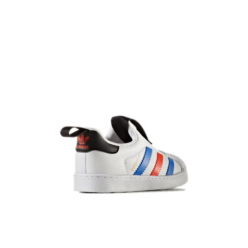 Adidas Originals 360 I Low-Top Toddler Shoes White Blue Red Infant And Toddler-3