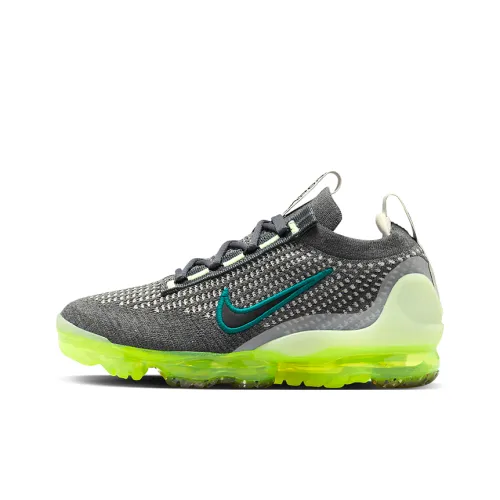 Nike Air VaporMax 2021 Flyknit GS 'Dark Grey Barely Volt'